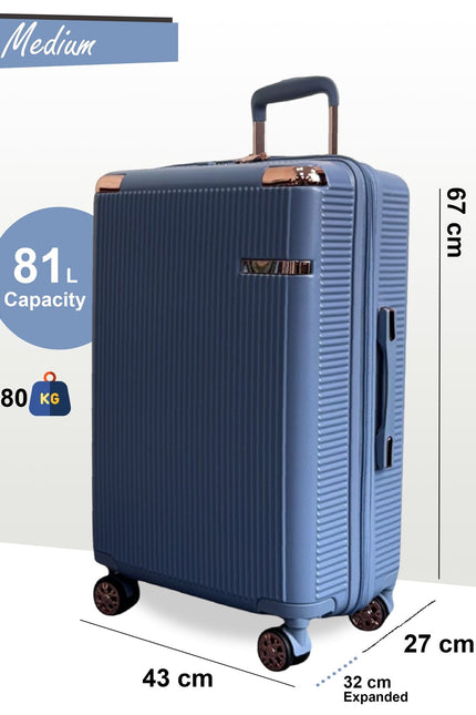 Cowra Medium Hard Shell Suitcase in Blue