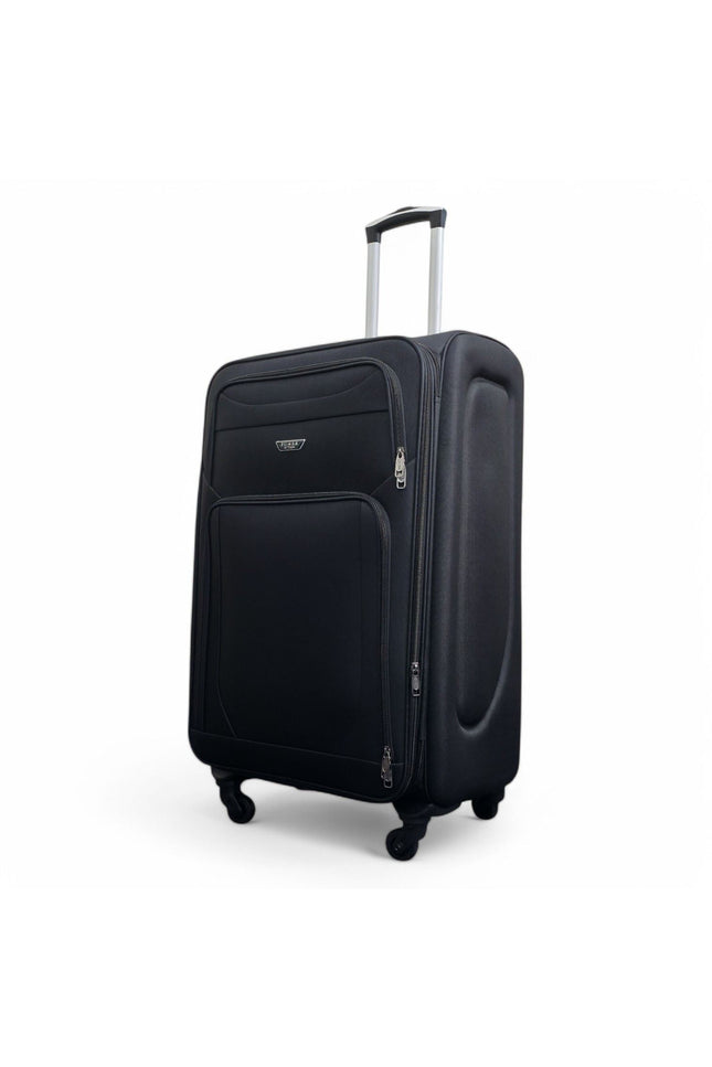 Nagoya Large Soft Shell Suitcase in Black