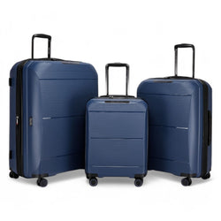 Abiko Set of 3 Hard Shell Suitcase in Navy