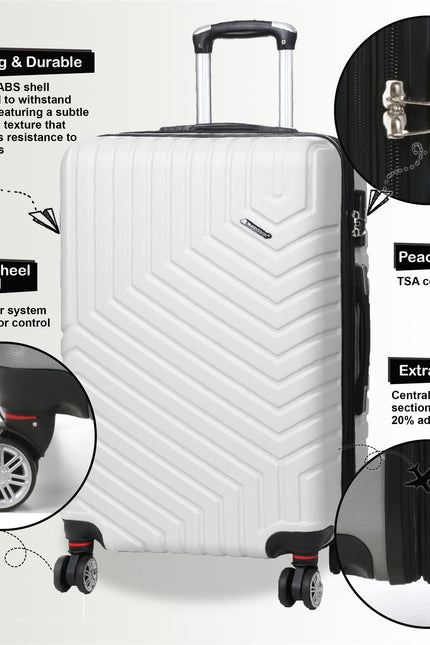 Bega Medium Hard Shell Suitcase in White