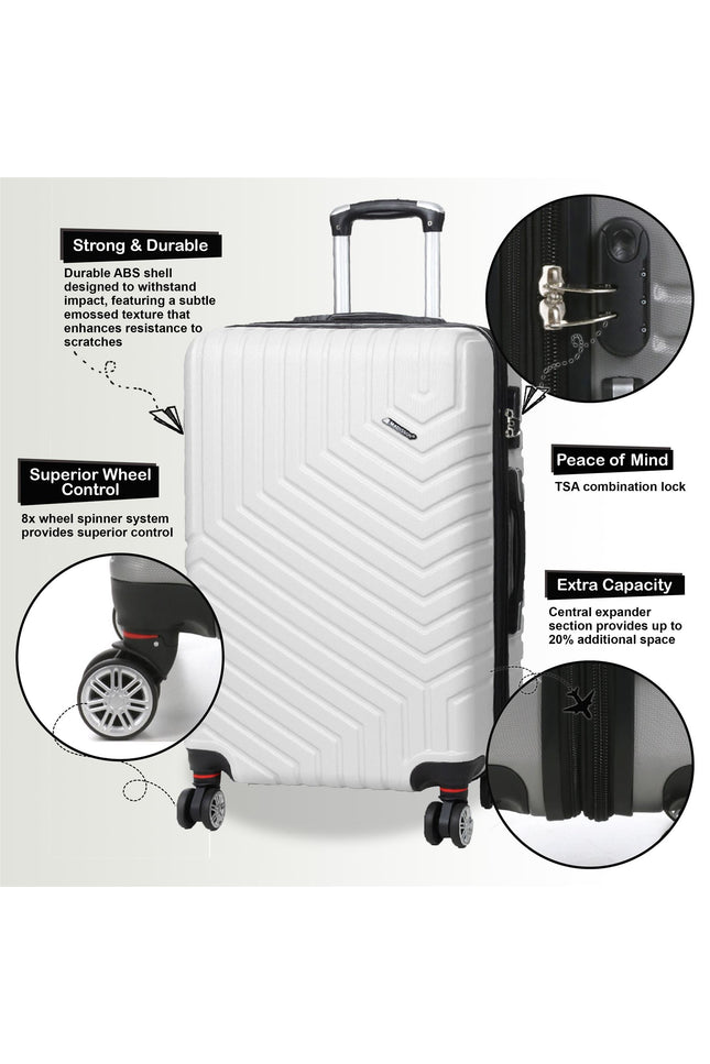 Bega Medium Hard Shell Suitcase in White