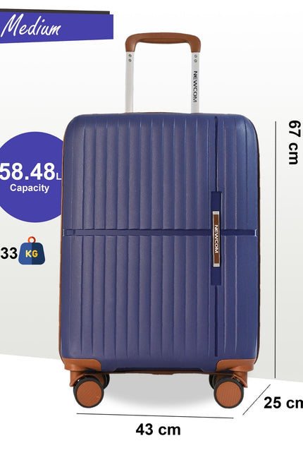 Corowa Medium Hard Shell Suitcase in Teal Blue