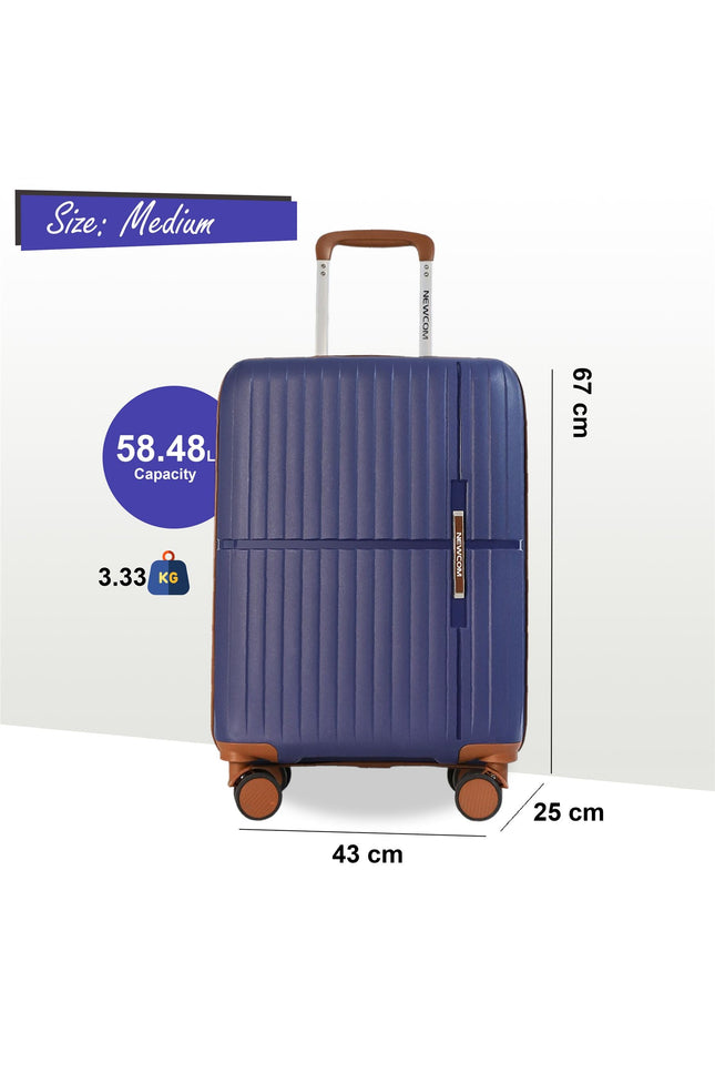 Corowa Medium Hard Shell Suitcase in Teal Blue