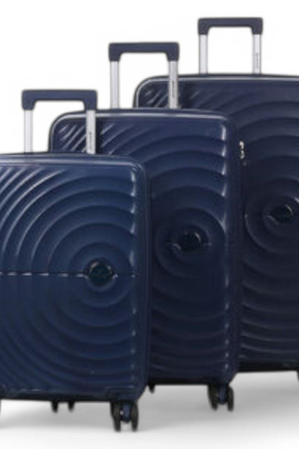 Balranald Set of 3 Hard Shell Suitcase in Dark Blue