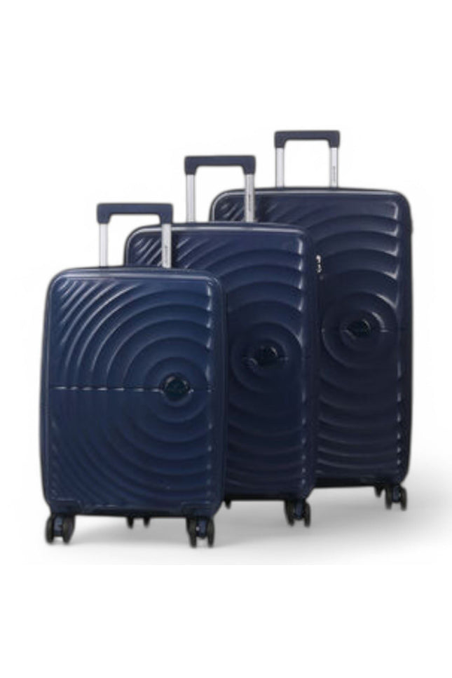 Balranald Set of 3 Hard Shell Suitcase in Dark Blue