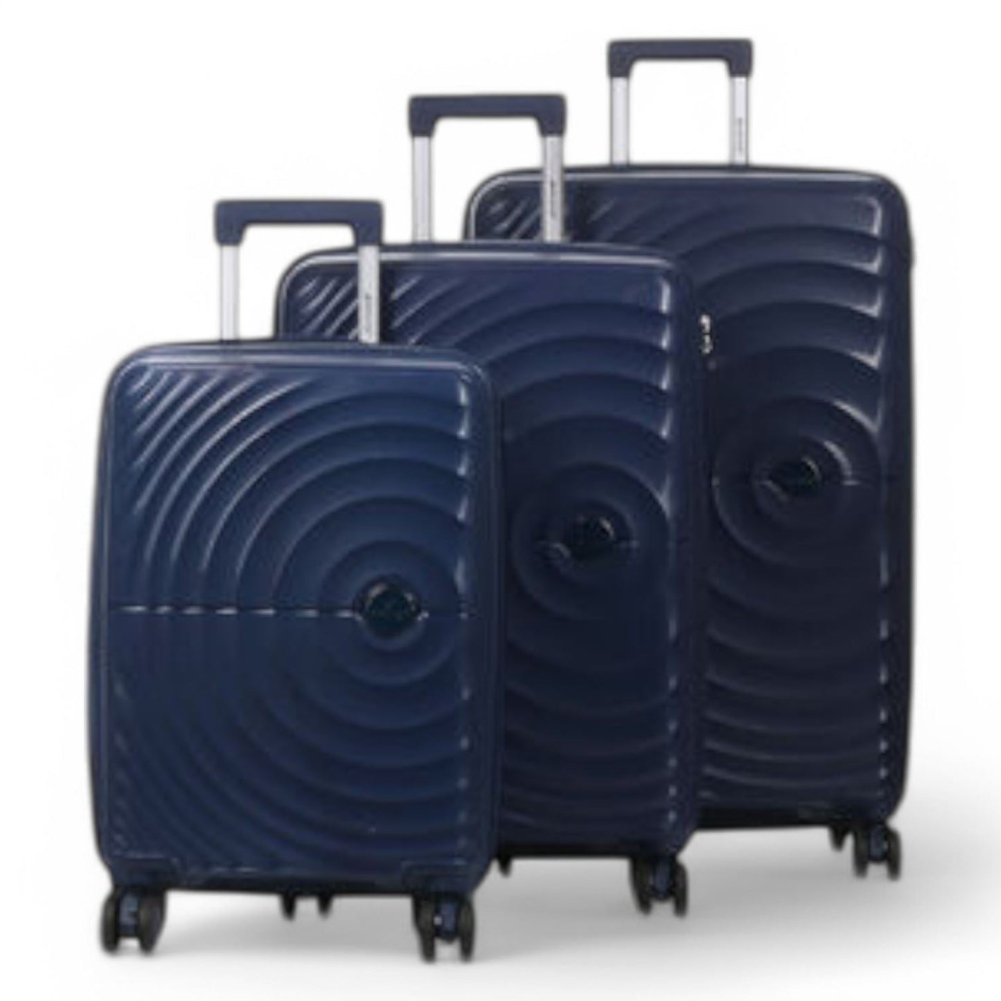 Balranald Set of 3 Hard Shell Suitcase in Dark Blue