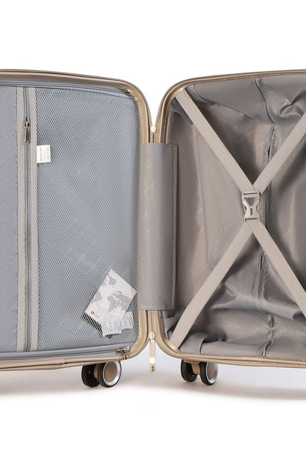 Forster Medium Hard Shell TSA Suitcase in Champagne Beige