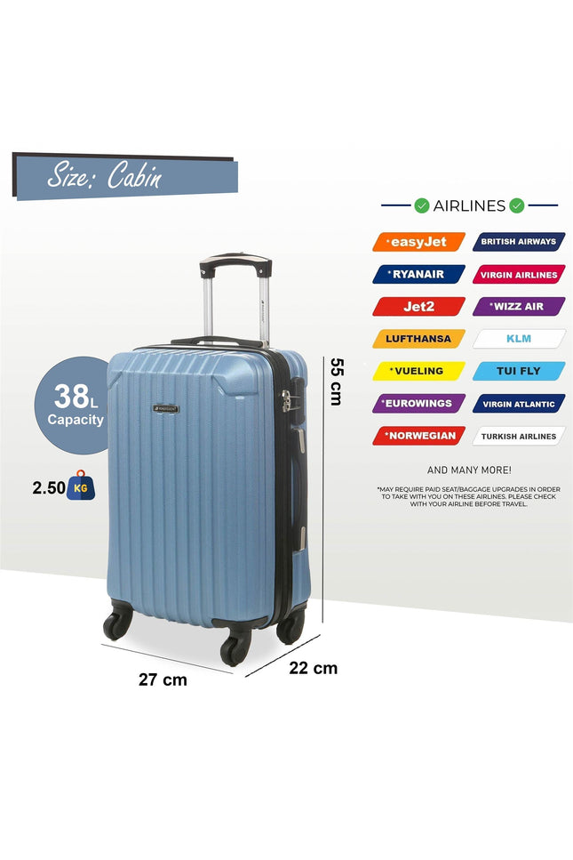 Corowa Cabin Hard Shell Suitcase in Blue