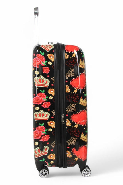 Ballina Large Hard Shell Suitcase in Black Queen Rosses