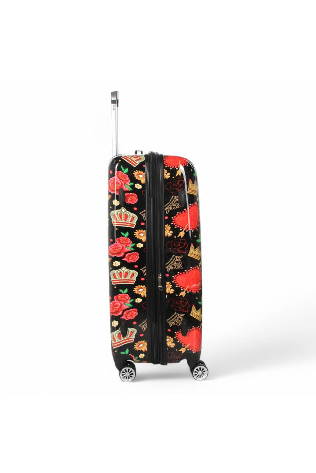 Ballina Large Hard Shell Suitcase in Black Queen Rosses