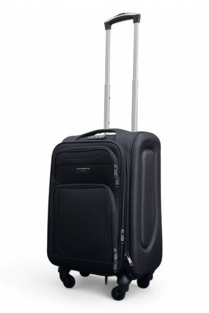 Nagoya Cabin Soft Shell Suitcase in Black