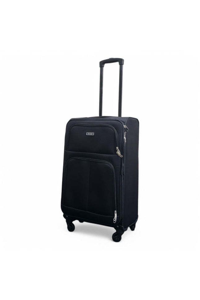 Tahara Medium Soft Shell Suitcase in Black
