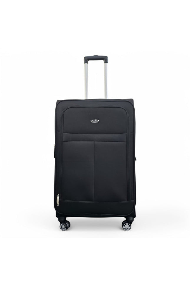 Forbes Large Soft Shell Suitcase in Black