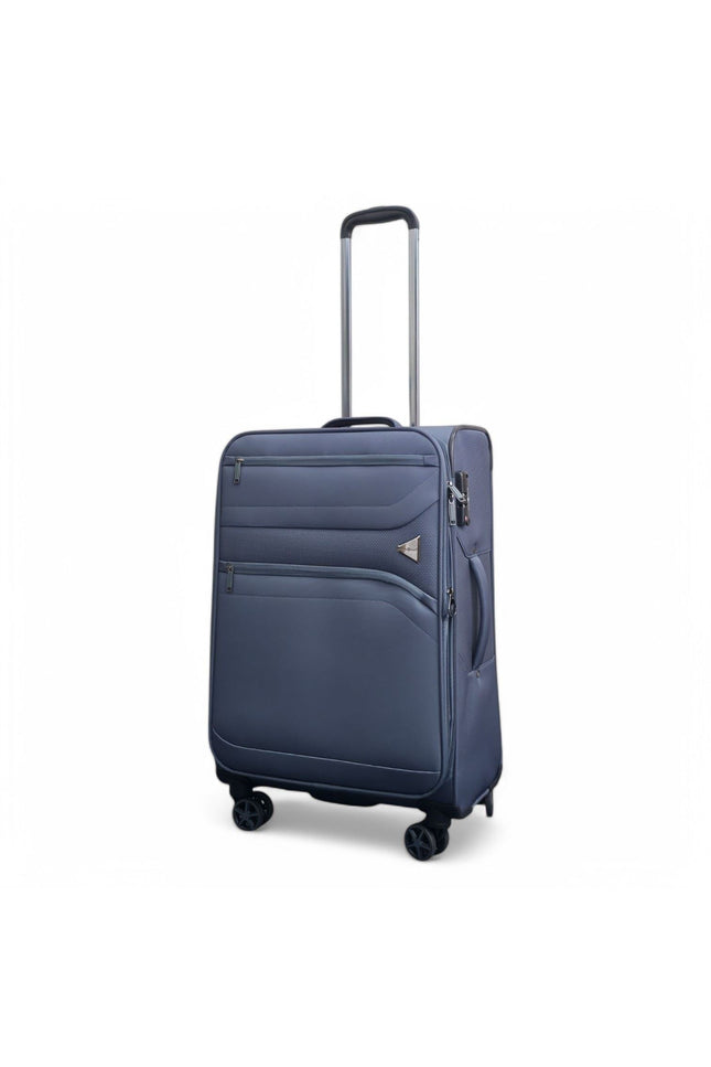 Corby Medium Soft Shell Suitcase in Grey