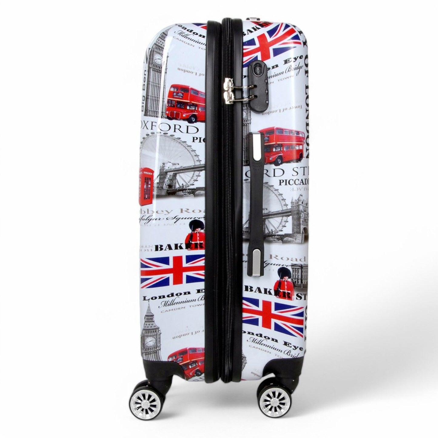 Cooma Medium Hard Shell Suitcase London in Black Flower