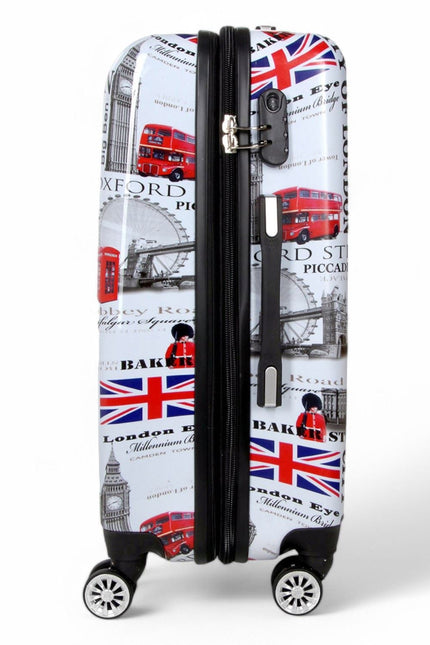 Cooma Medium Hard Shell Suitcase London in Black Flower