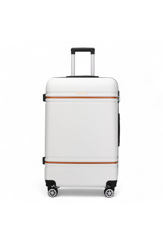 Calgary Medium Hard Shell Suitcase in Cream White
