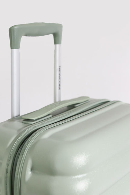 Hard Shell Cabin 37 x 22 x 55 cm Green TSA Secure Luggage Suitcase Suitable for Easyjet, Ryanair