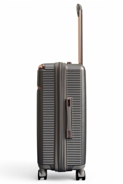 Cowra Medium Hard Shell Suitcase in Champagne ( Beige )