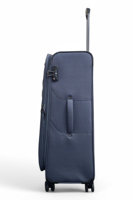 Corby Large Soft Shell Suitcase in Grey