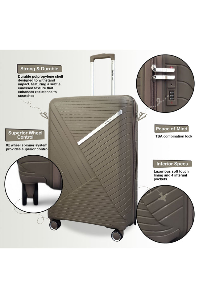 Chita Medium Hard Shell Suitcase in Flesh