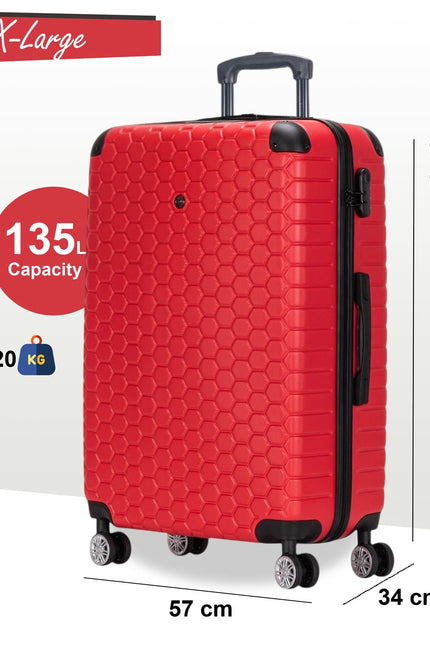 Noda X-Large Hard Shell Suitcase in Red