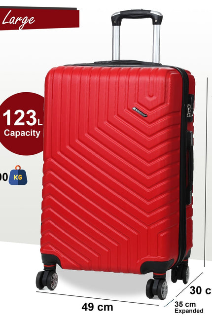 Bega Large Hard Shell Suitcase in Red