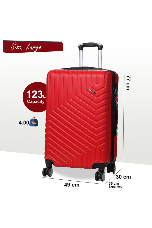 Bega Large Hard Shell Suitcase in Red