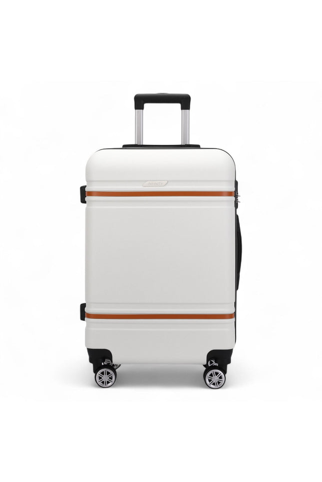 Calgary Large Hard Shell Suitcase in Cream White