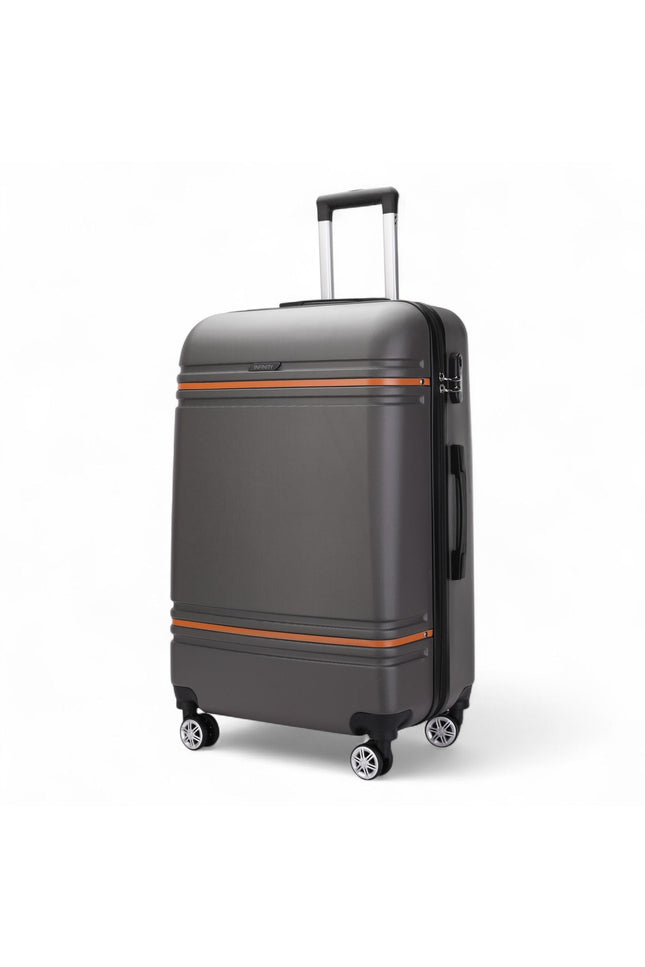 Calgary Medium Hard Shell Suitcase in Charcoal Black