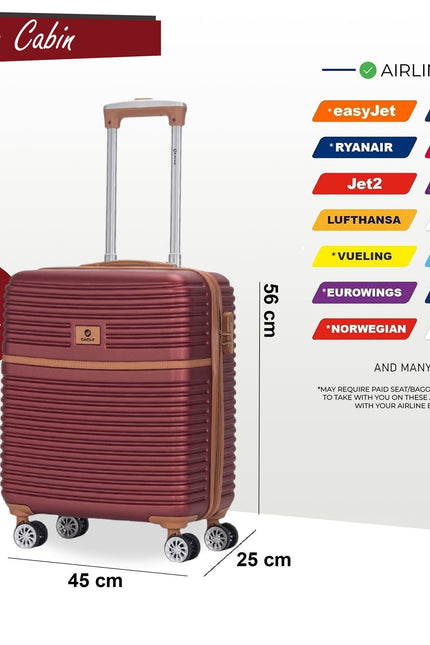 Koga Cabin Hard Shell Suitcase in Burgundy