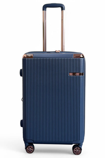 Cowra Medium Hard Shell Suitcase in Navy Blue
