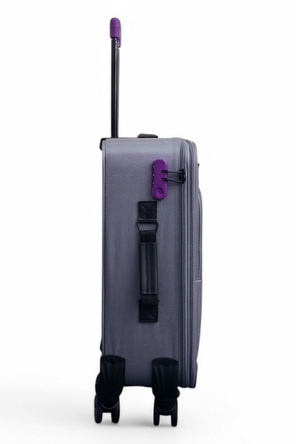 Handa Cabin Soft Shell Suitcase in Grey