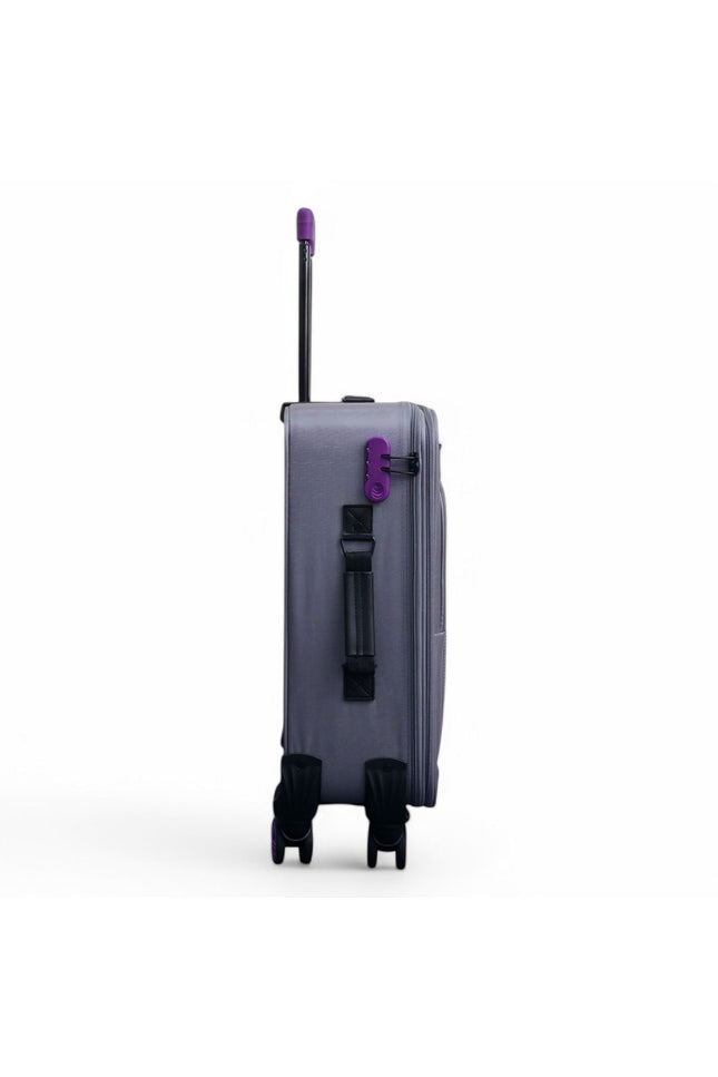 Handa Cabin Soft Shell Suitcase in Grey