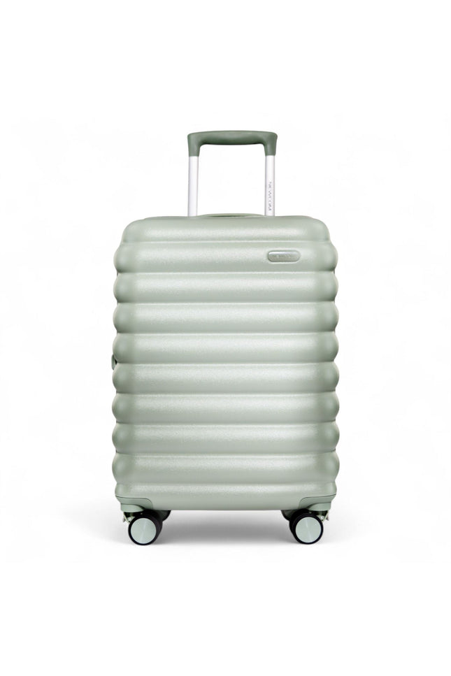 Hard Shell Cabin 37 x 22 x 55 cm Green TSA Secure Luggage Suitcase Suitable for Easyjet, Ryanair