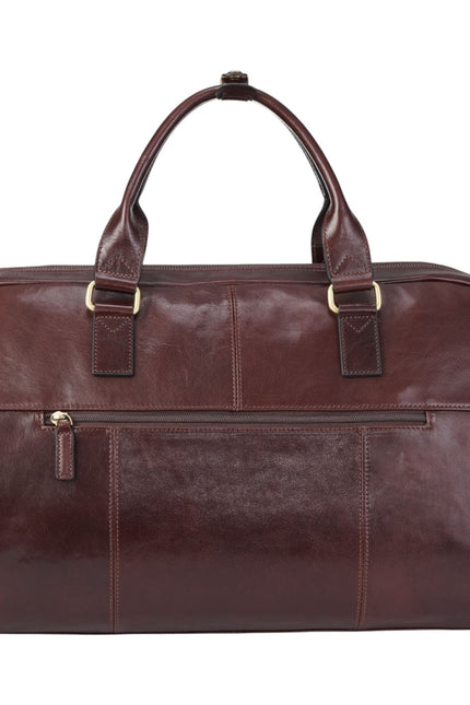 Vintage Genuine Leather Brown Holdall Duffle Gym Travel Bag - Atlas