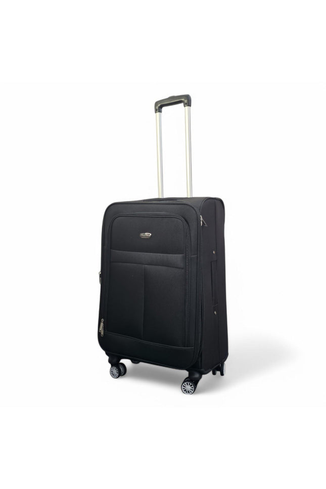 Forbes Medium Soft Shell Suitcase in Black