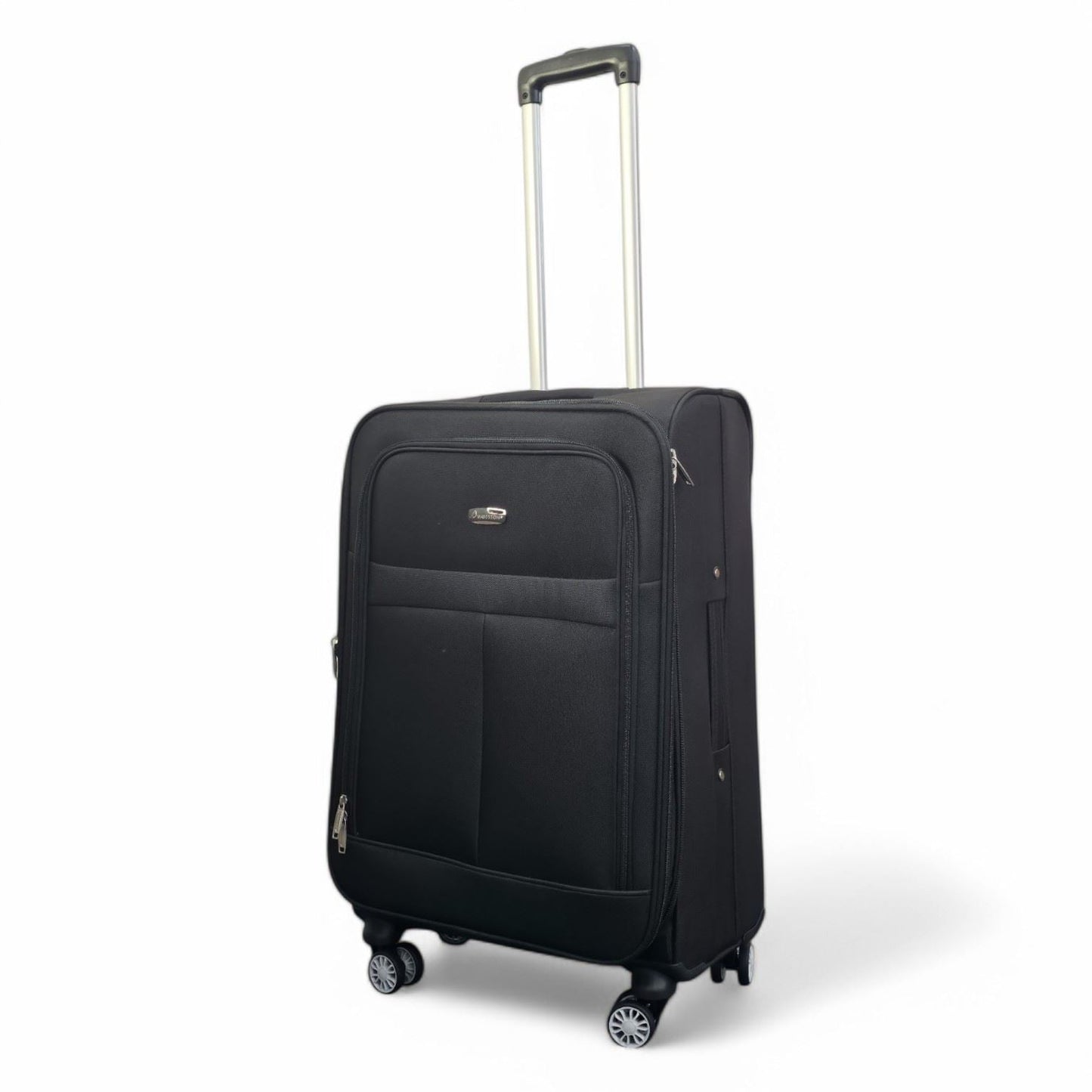 Forbes Medium Soft Shell Suitcase in Black