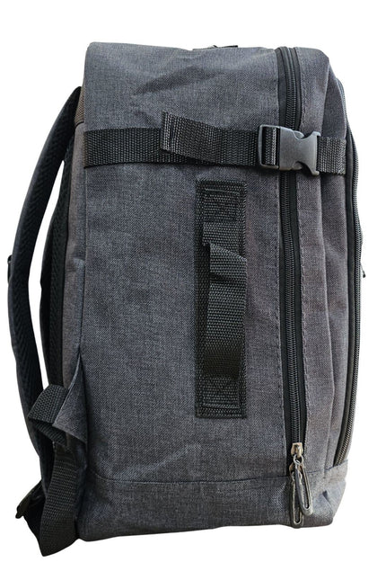 Backpack Rucksack 40x20 x25 cm Underseat Travel Cabin Bag for Easy Jet, Ryanair Black