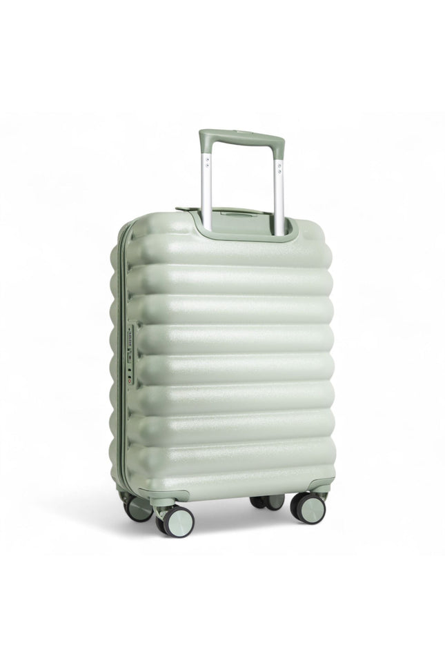 Hard Shell Cabin 37 x 22 x 55 cm Green TSA Secure Luggage Suitcase Suitable for Easyjet, Ryanair