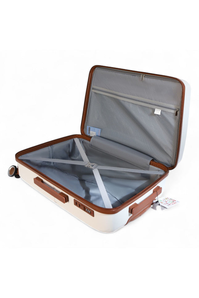 Corowa Set of 3 Hard Shell Suitcase in White