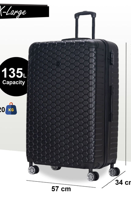 Noda X-Large Hard Shell Suitcase in Black