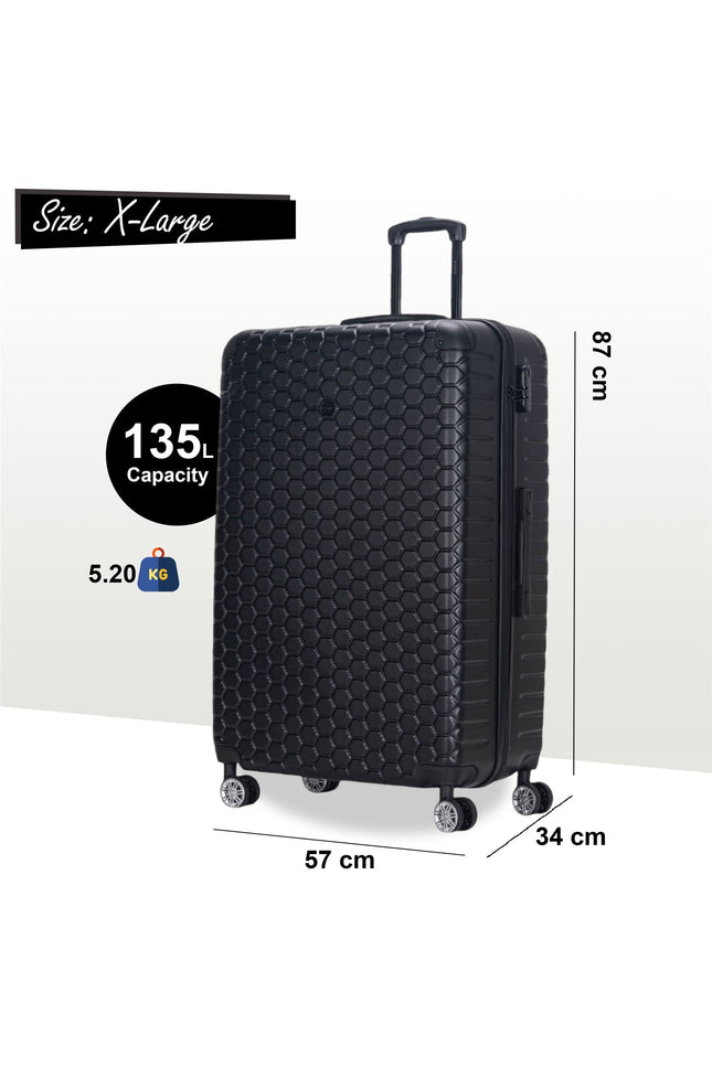 Noda X-Large Hard Shell Suitcase in Black