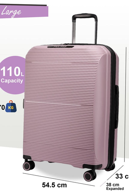 Abiko Large Hard Shell Suitcase in Pink
