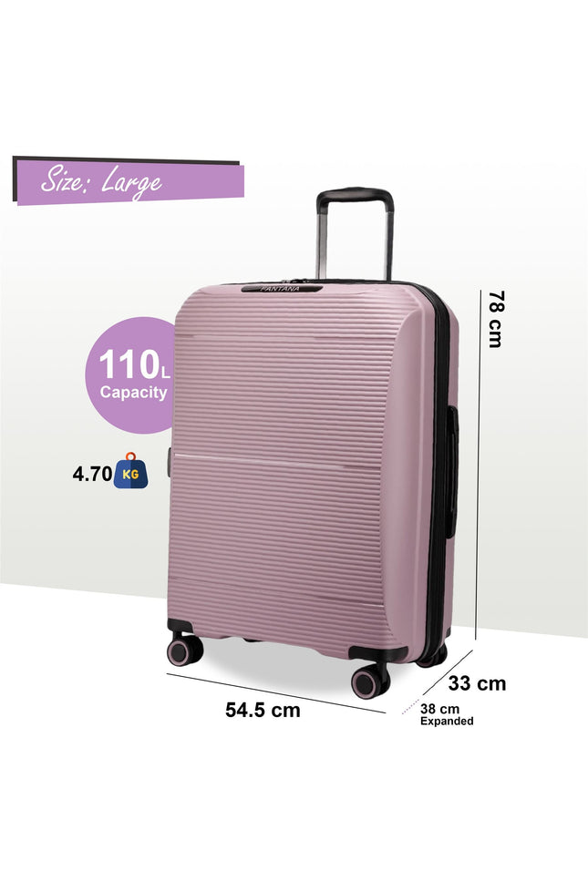 Abiko Large Hard Shell Suitcase in Pink