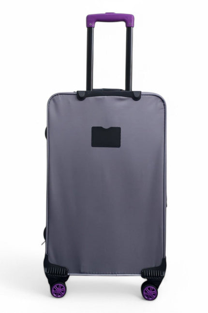 Handa Medium Soft Shell Suitcase in Grey