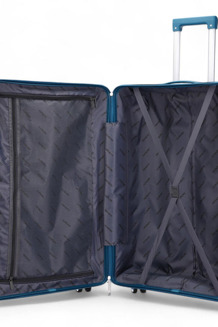 Burnaby Large Hard Shell Suitcase in Teal Blue