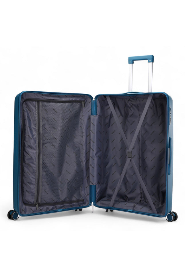 Burnaby Large Hard Shell Suitcase in Teal Blue