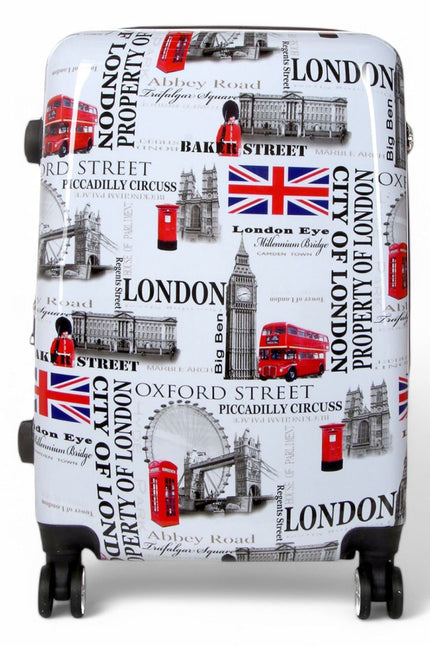 Cooma Medium Hard Shell Suitcase London in Black Flower