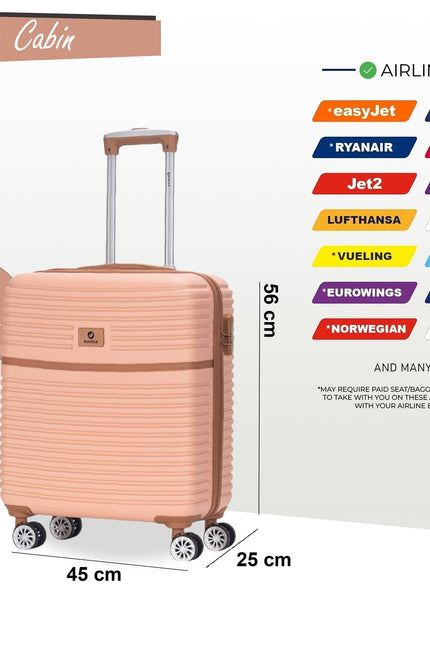 Koga Cabin Hard Shell Suitcase in Pink
